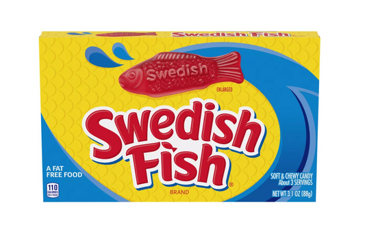 Swedish Fish: Soft & Chewy Candy box - 3.1oz