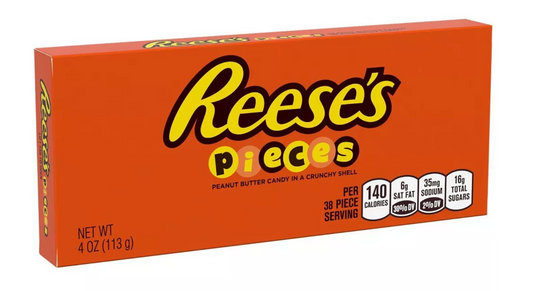 Reeses Pieces: Peanut Butter Candy box - 4oz