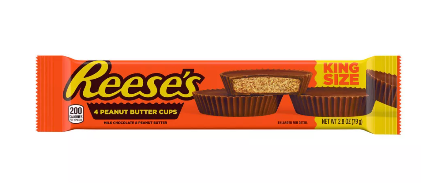 Reeses Cups: Reeses peanut butter cups 4 large cups