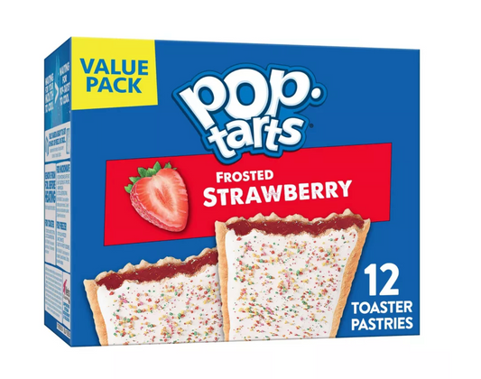 Pop Tarts: large strawberry pop tarts box 12 pastries 20.3 oz