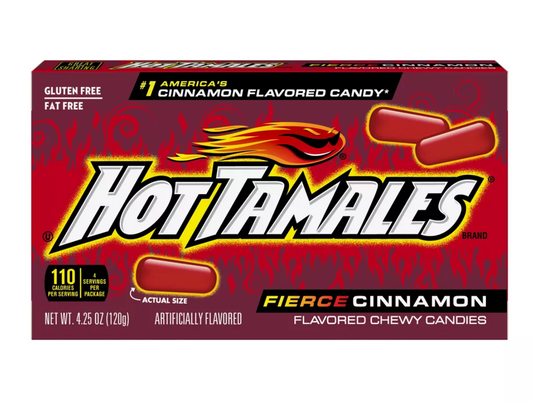 Hot Tamales: Fierce cinnamon candy 4.25 oz